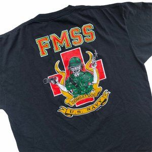 Vintage 1994 military Double Sided T-Shirt